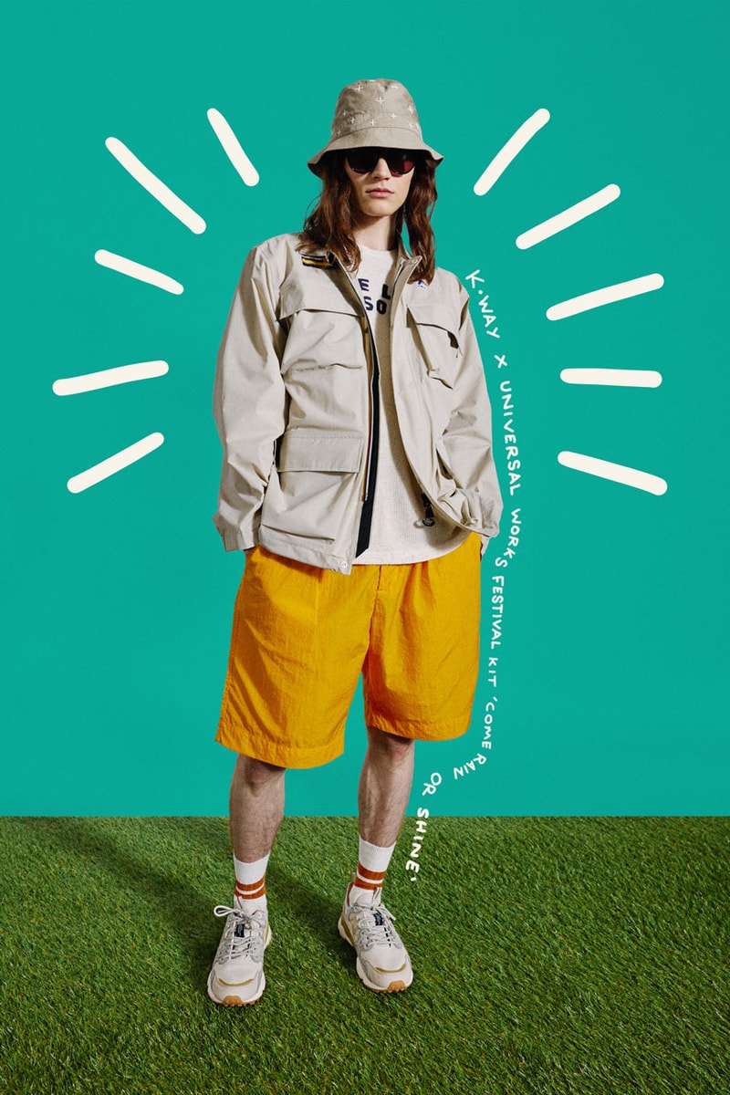 Universal Works K-Way Festival Kit Collection Collaboration UK Nottingham Jacket Windbreaker Fashion Streetwear Music Glastonbury
