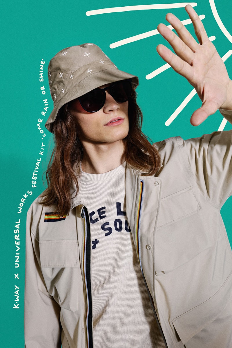 Universal Works K-Way Festival Kit Collection Collaboration UK Nottingham Jacket Windbreaker Fashion Streetwear Music Glastonbury