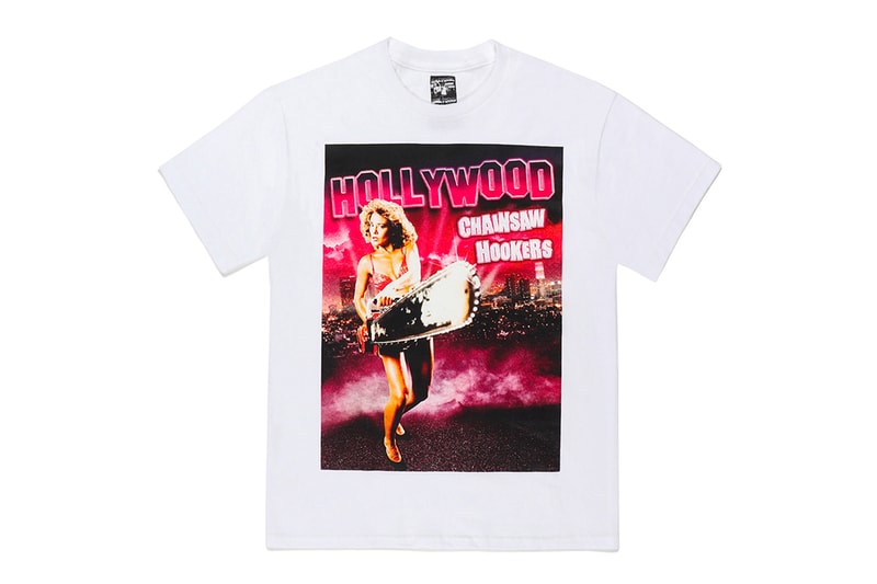 WACKO MARIA Releases Capsule Inspired By '80s Horror Film 'Hollywood Chainsaw Hookers' release info american black comedy slasher film fred olen ray gunnar hanse linnea quigley