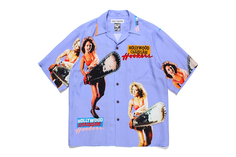 WACKO MARIA Releases Capsule Inspired By '80s Horror Film 'Hollywood Chainsaw Hookers' release info american black comedy slasher film fred olen ray gunnar hanse linnea quigley