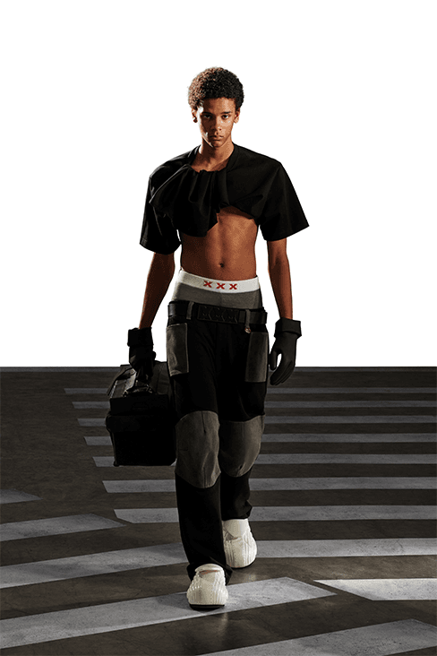 XANDER ZHOU Fall Winter 2023 fw23 Collection Interview Feature menswear womenswear ai artificial intelligence London fashion week uk china designer