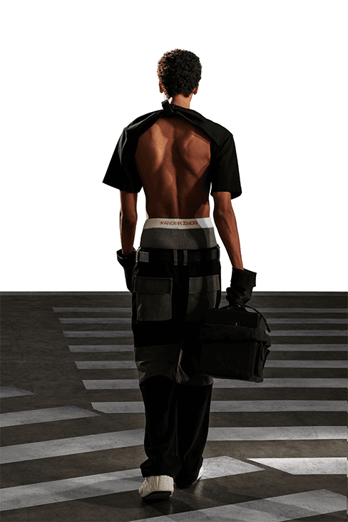 XANDER ZHOU Fall Winter 2023 fw23 Collection Interview Feature menswear womenswear ai artificial intelligence London fashion week uk china designer