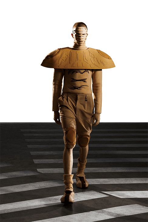 XANDER ZHOU Fall Winter 2023 fw23 Collection Interview Feature menswear womenswear ai artificial intelligence London fashion week uk china designer