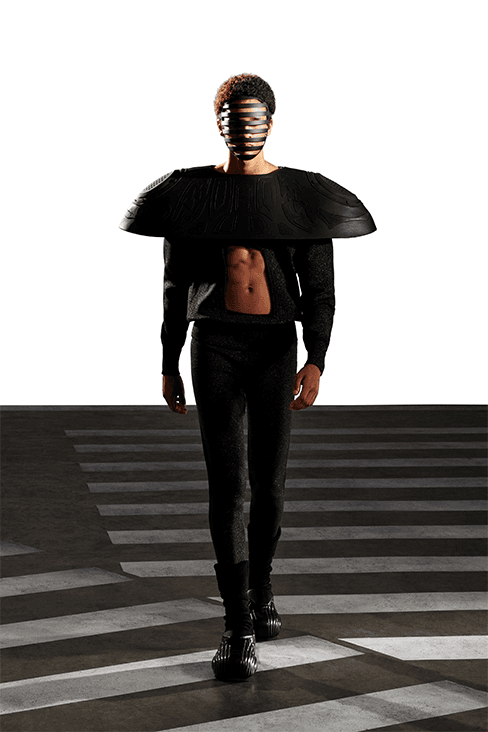 XANDER ZHOU Fall Winter 2023 fw23 Collection Interview Feature menswear womenswear ai artificial intelligence London fashion week uk china designer