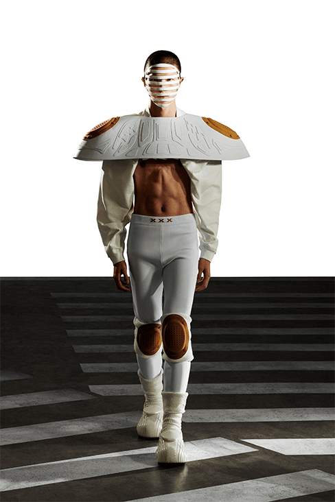 XANDER ZHOU Fall Winter 2023 fw23 Collection Interview Feature menswear womenswear ai artificial intelligence London fashion week uk china designer