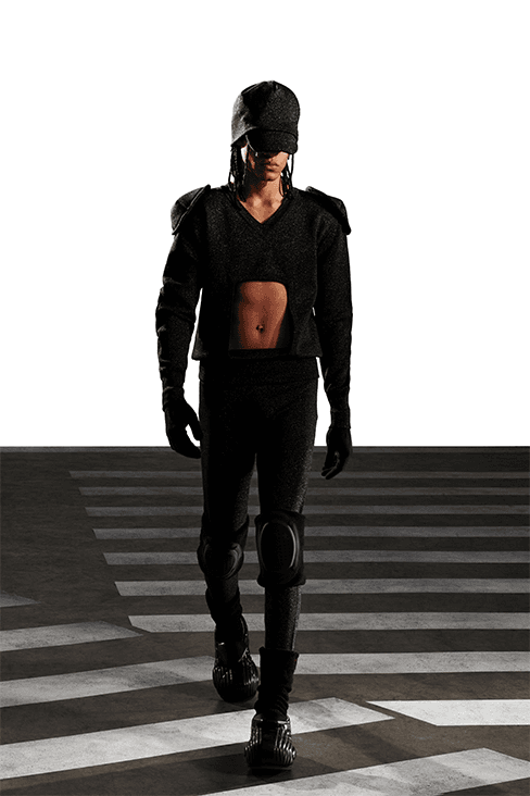 XANDER ZHOU Fall Winter 2023 fw23 Collection Interview Feature menswear womenswear ai artificial intelligence London fashion week uk china designer