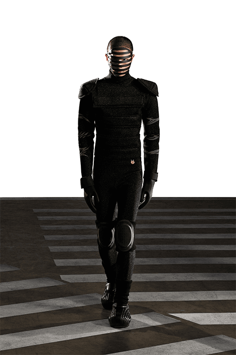 XANDER ZHOU Fall Winter 2023 fw23 Collection Interview Feature menswear womenswear ai artificial intelligence London fashion week uk china designer