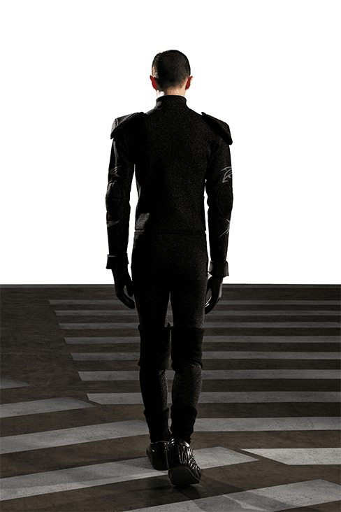 XANDER ZHOU Fall Winter 2023 fw23 Collection Interview Feature menswear womenswear ai artificial intelligence London fashion week uk china designer