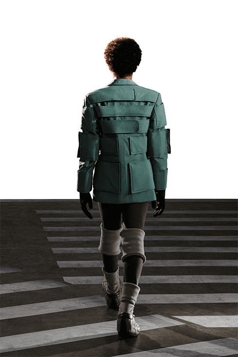 XANDER ZHOU Fall Winter 2023 fw23 Collection Interview Feature menswear womenswear ai artificial intelligence London fashion week uk china designer