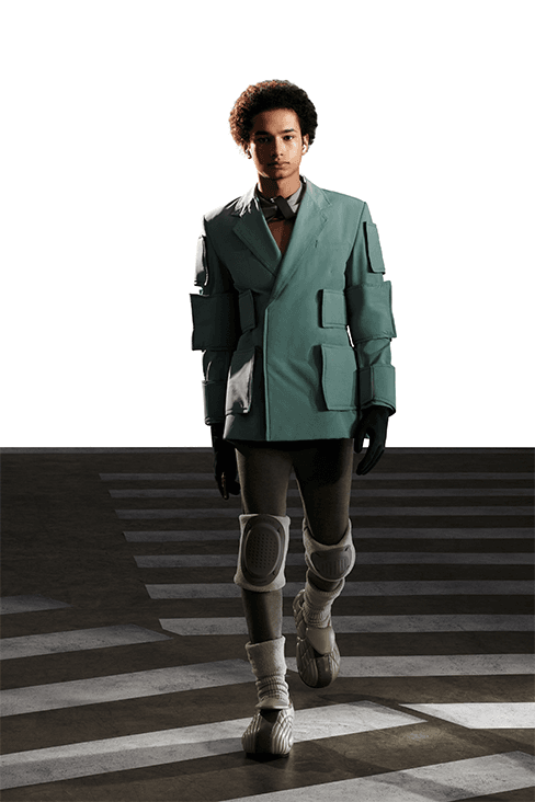 XANDER ZHOU Fall Winter 2023 fw23 Collection Interview Feature menswear womenswear ai artificial intelligence London fashion week uk china designer