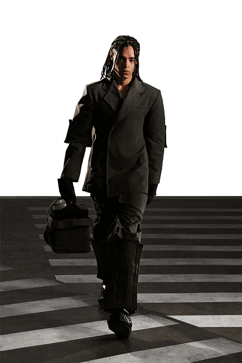 XANDER ZHOU Fall Winter 2023 fw23 Collection Interview Feature menswear womenswear ai artificial intelligence London fashion week uk china designer