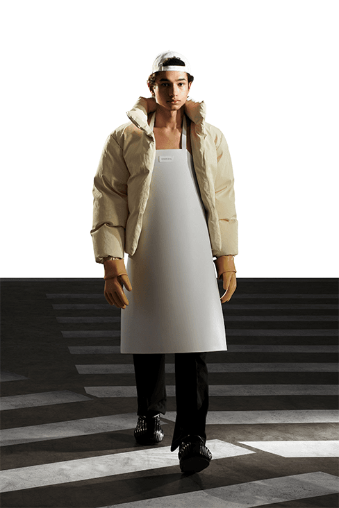 XANDER ZHOU Fall Winter 2023 fw23 Collection Interview Feature menswear womenswear ai artificial intelligence London fashion week uk china designer