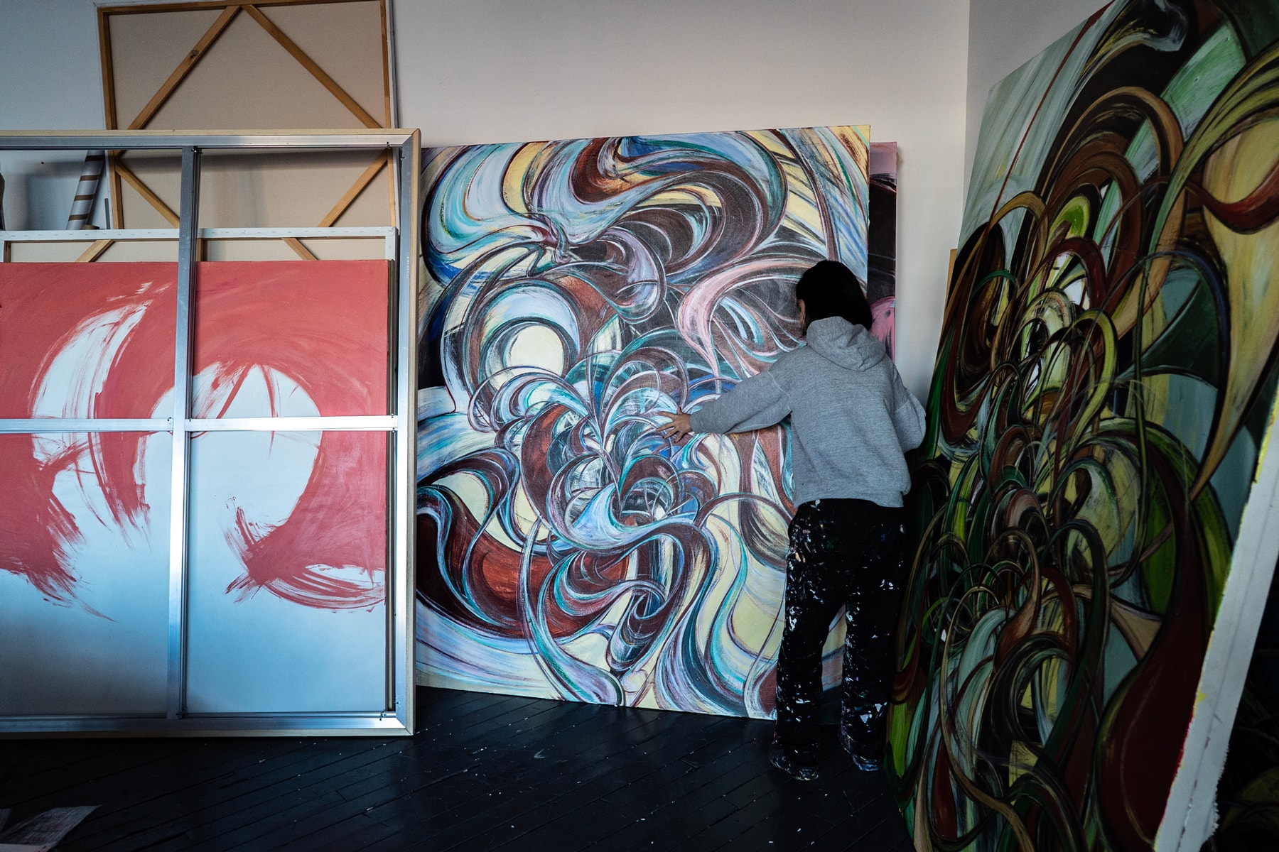 yuan fang hypeart visits artist artworks interviews half gallery exhibition contemporary art