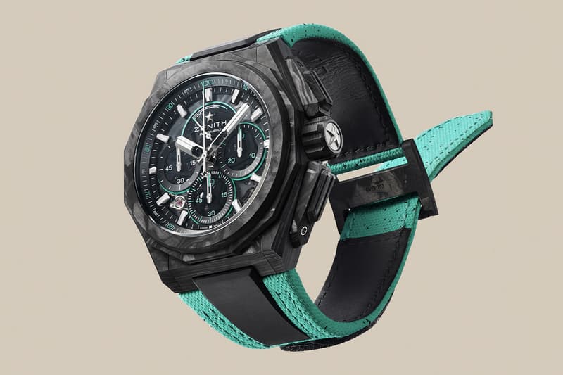 Zenith Releases This Season's Limited Edition Defy Extreme E 2023 crafted entirely in carbon fibre and featuring Extreme E’s official “Vital Green” colour hydro x prix scotland