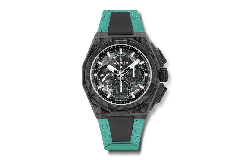 Zenith Releases This Season's Limited Edition Defy Extreme E 2023 crafted entirely in carbon fibre and featuring Extreme E’s official “Vital Green” colour hydro x prix scotland