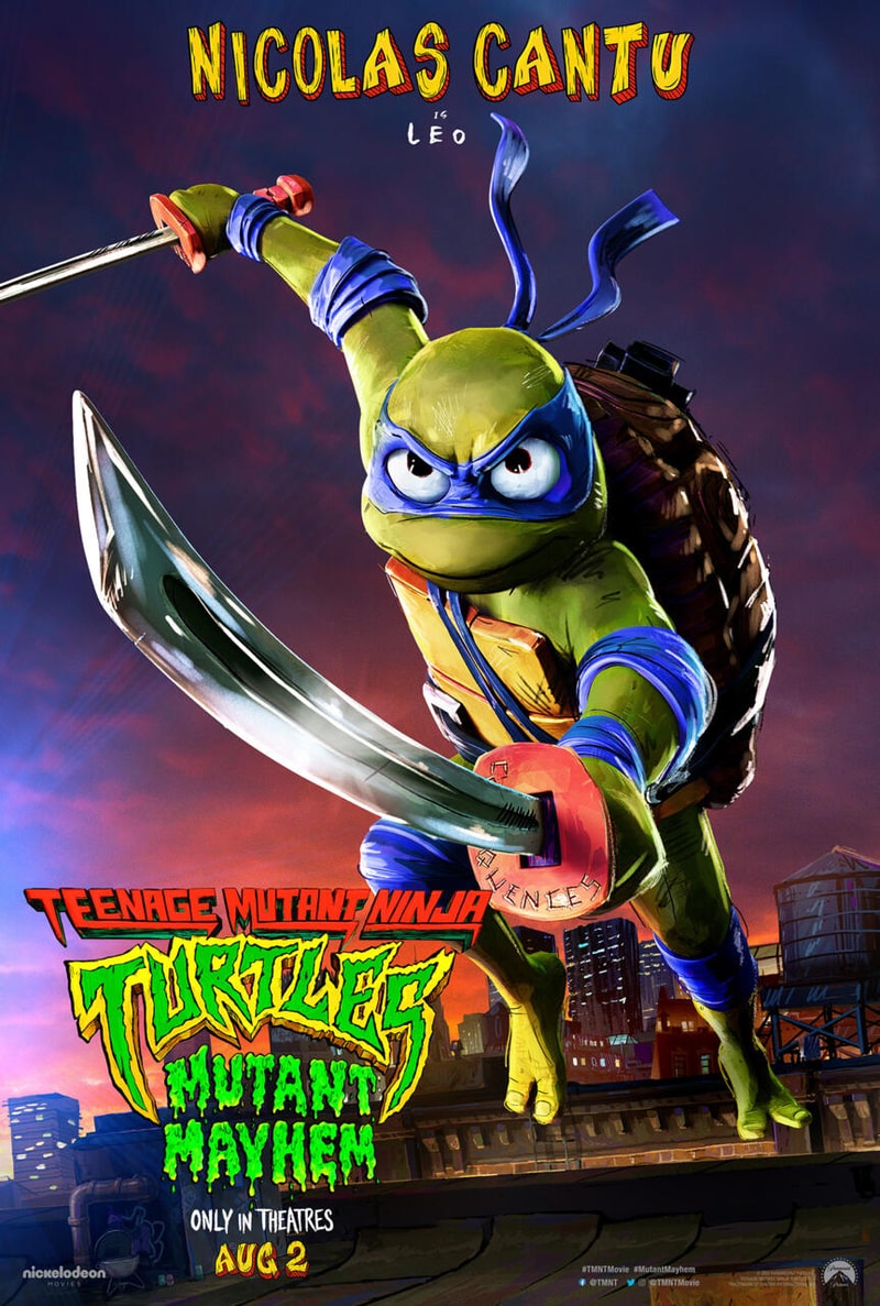 Teenage Mutant Ninja Turtles: Mutant Mayhem Movie Poster Character