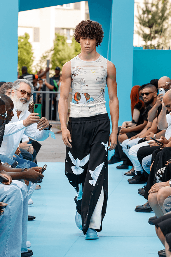 3.PARADIS Spring Summer 2024 Paris Fashion Week menswear womenswear runway show debut rimowa Emeric Tchatchoa 