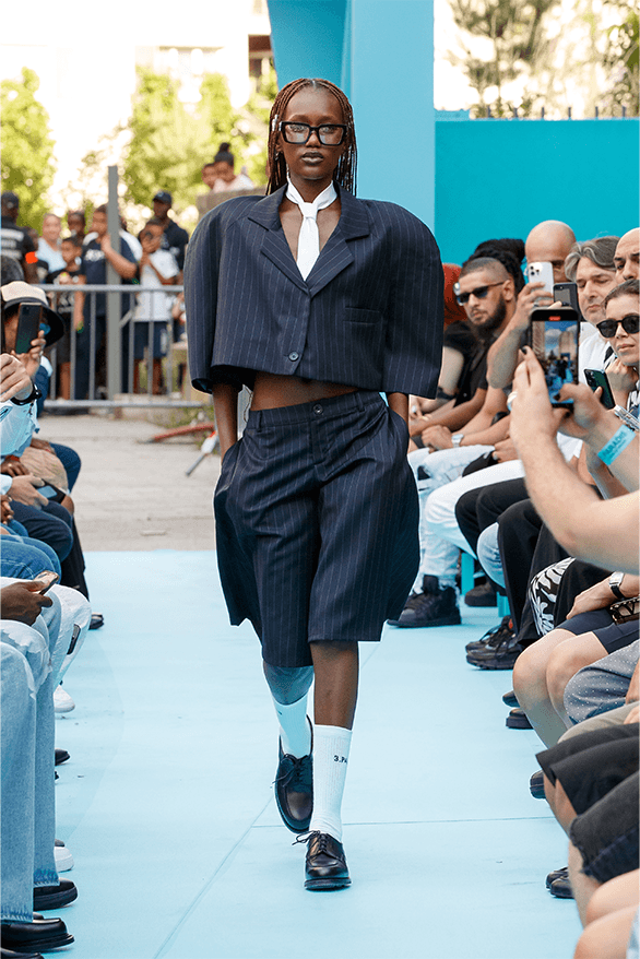 3.PARADIS Spring Summer 2024 Paris Fashion Week menswear womenswear runway show debut rimowa Emeric Tchatchoa 