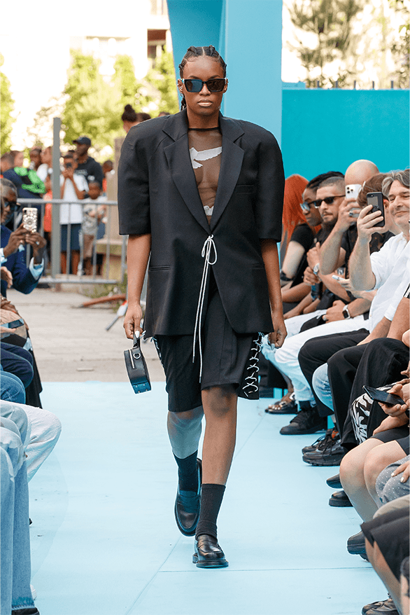 3.PARADIS Spring Summer 2024 Paris Fashion Week menswear womenswear runway show debut rimowa Emeric Tchatchoa 