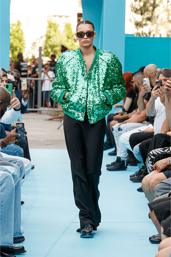 3.PARADIS Spring Summer 2024 Paris Fashion Week menswear womenswear runway show debut rimowa Emeric Tchatchoa 