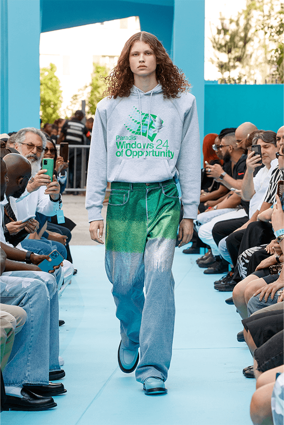 3.PARADIS Spring Summer 2024 Paris Fashion Week menswear womenswear runway show debut rimowa Emeric Tchatchoa 