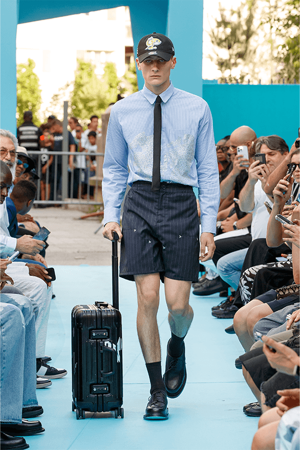 3.PARADIS Spring Summer 2024 Paris Fashion Week menswear womenswear runway show debut rimowa Emeric Tchatchoa 