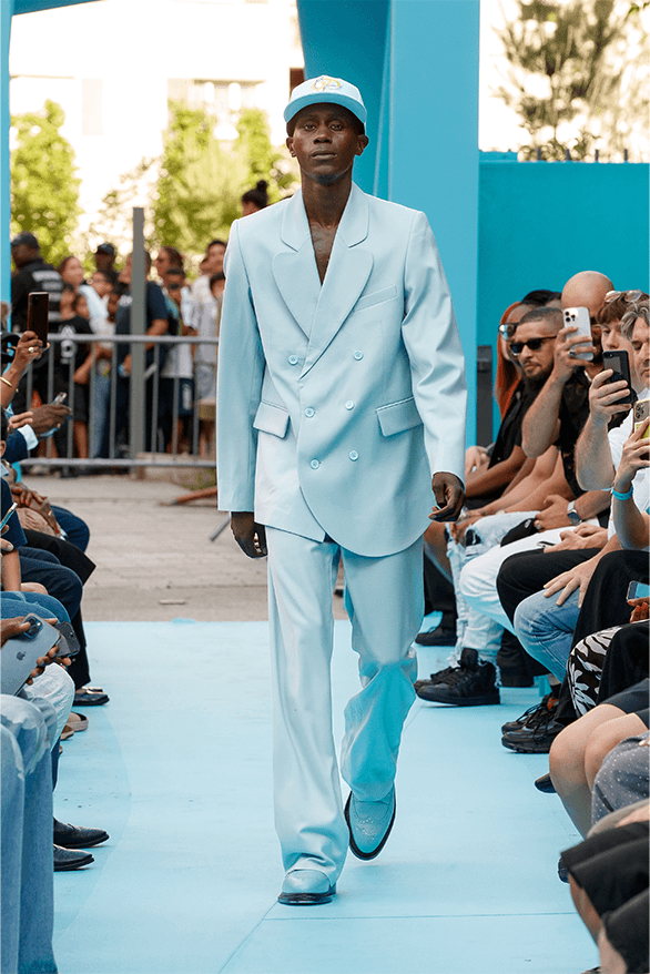3.PARADIS Spring Summer 2024 Paris Fashion Week menswear womenswear runway show debut rimowa Emeric Tchatchoa 