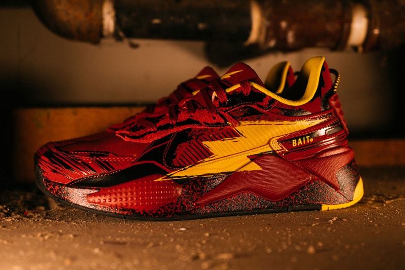 BAIT PUMA RS-X The Flash Film Movie Premiere Release Date Shoe Footwear Sneaker Details Images Preview Launch Release Date