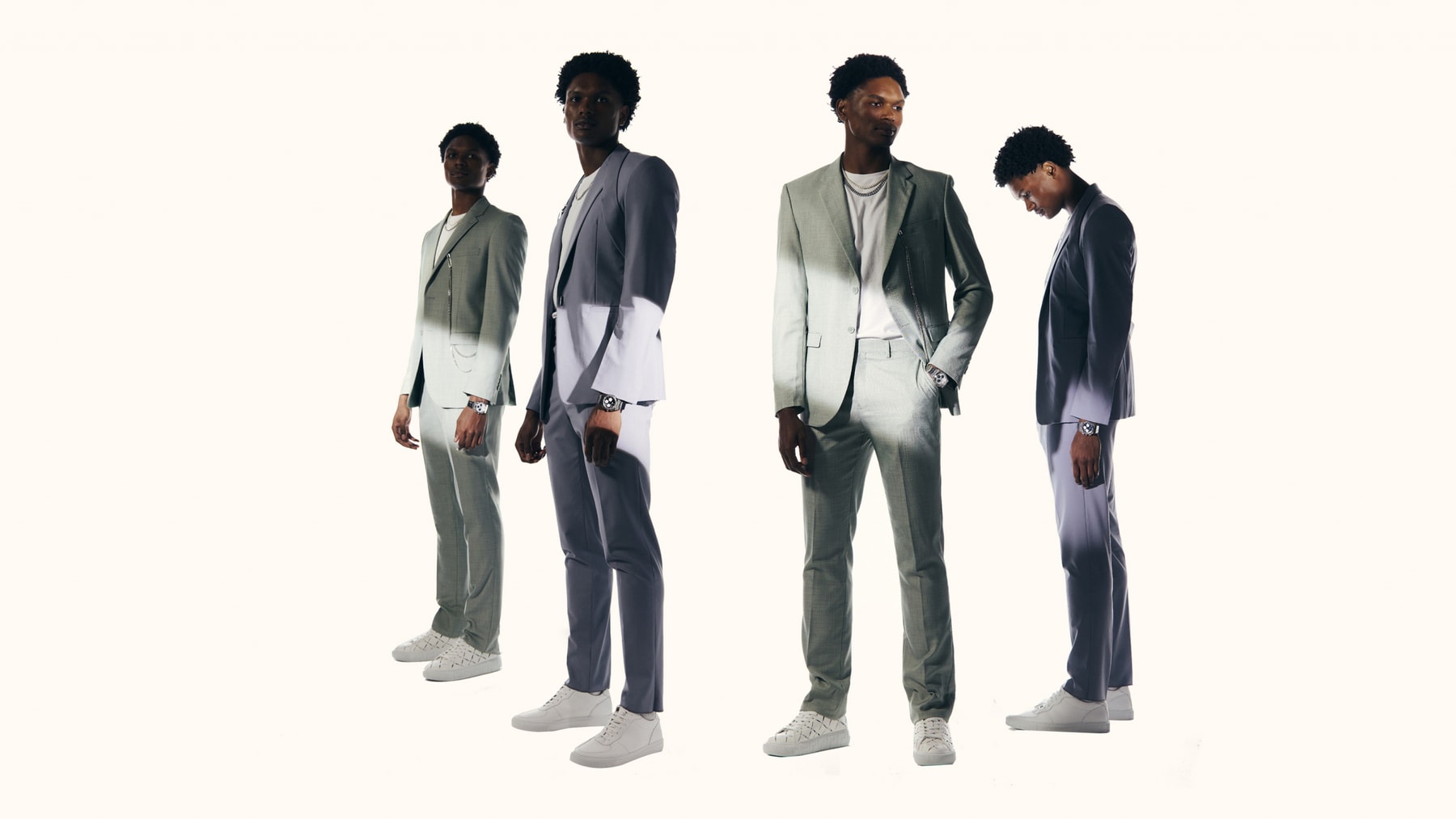 Tissot With Amen and Ausar Thompson for NBA Draft suits players twins brothers prx chronograph timepiece chrono watches watch