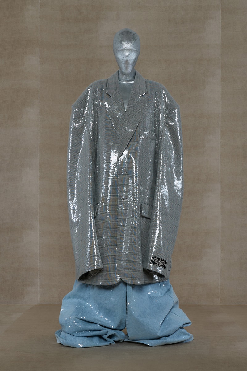 VETEMENTS SS24 Offers a Bold Vision of Hybrid Couture Eveningwear Fashion Guram Gvasalia