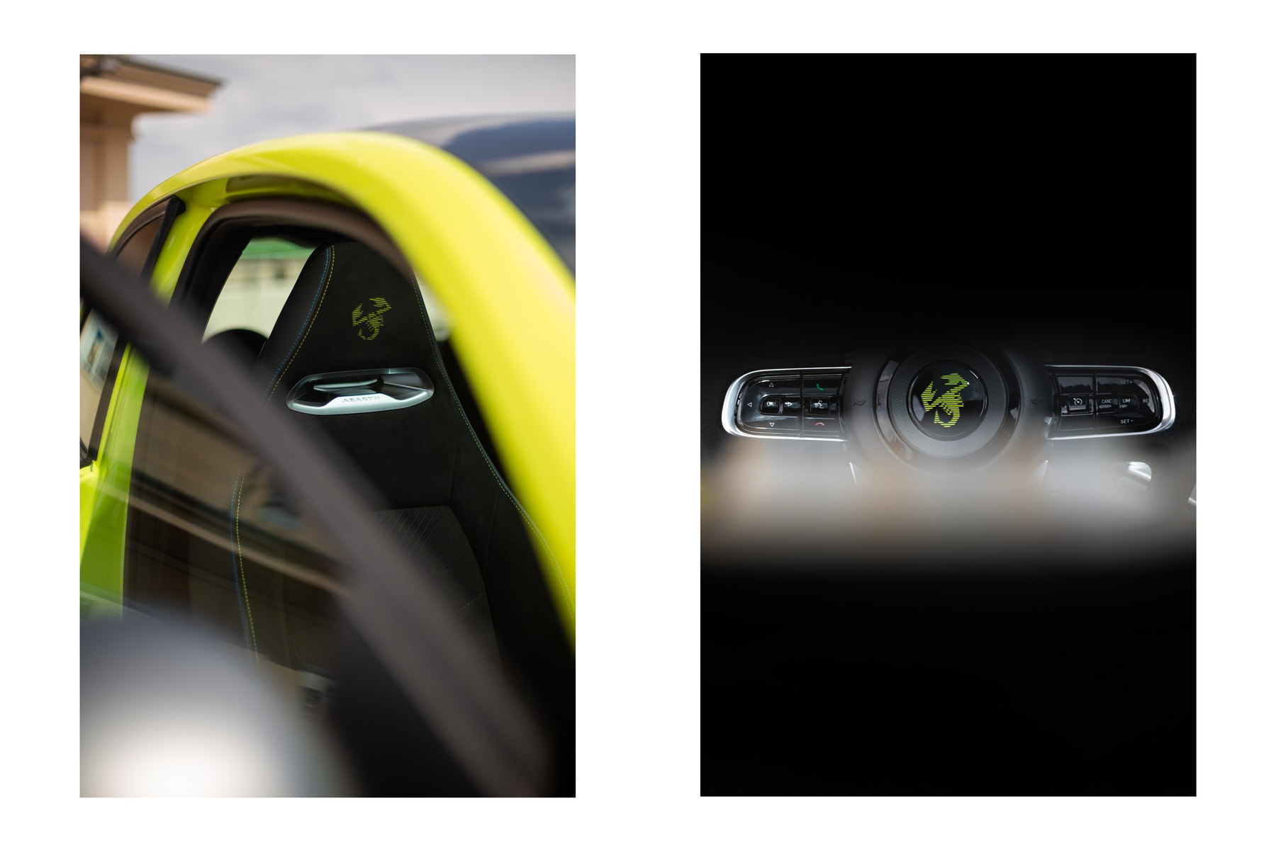 abarth 500e turismo test drive electric fiat turin italy sound generator acid green scorpion sports allow wheels interiors