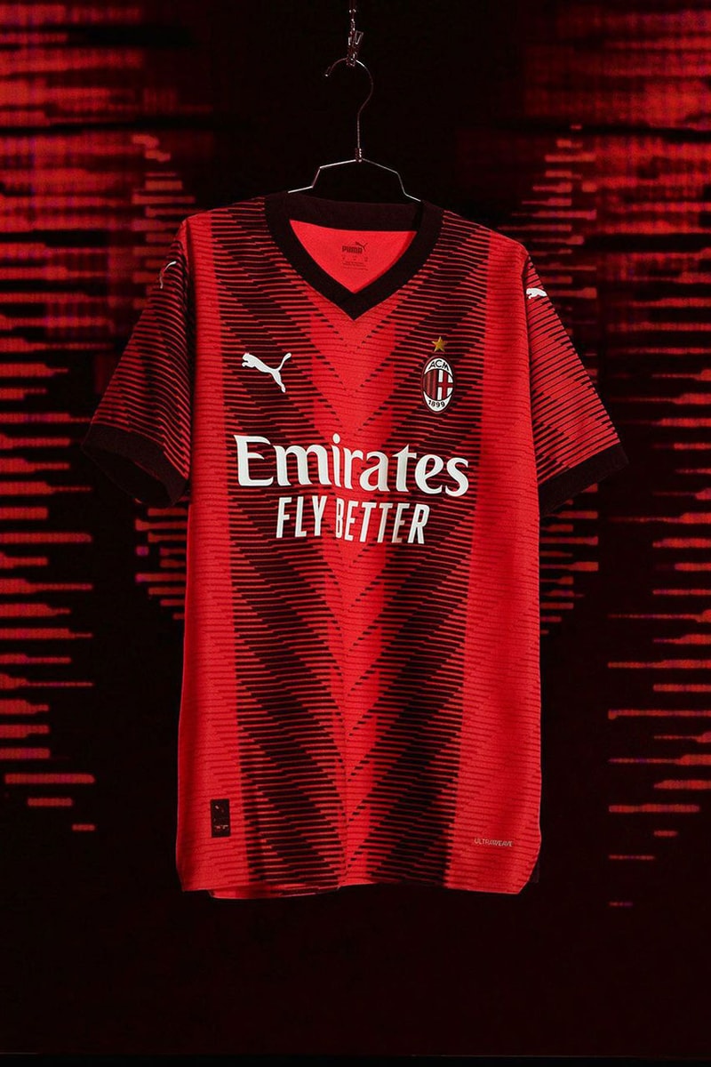 AC Milan PUMA Football Soccer Home Jersey Sports Serie A Champions League Erling Haaland Kevin De Bruyne Inter Milan