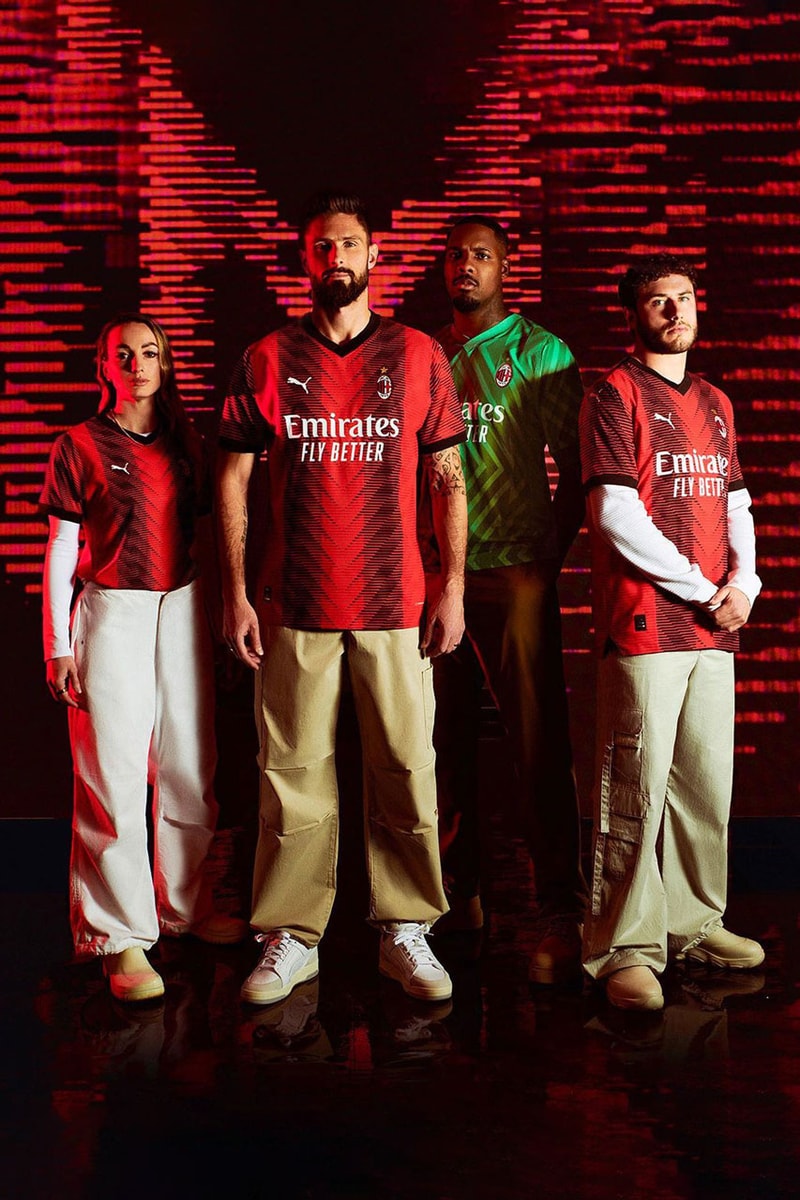 AC Milan PUMA Football Soccer Home Jersey Sports Serie A Champions League Erling Haaland Kevin De Bruyne Inter Milan