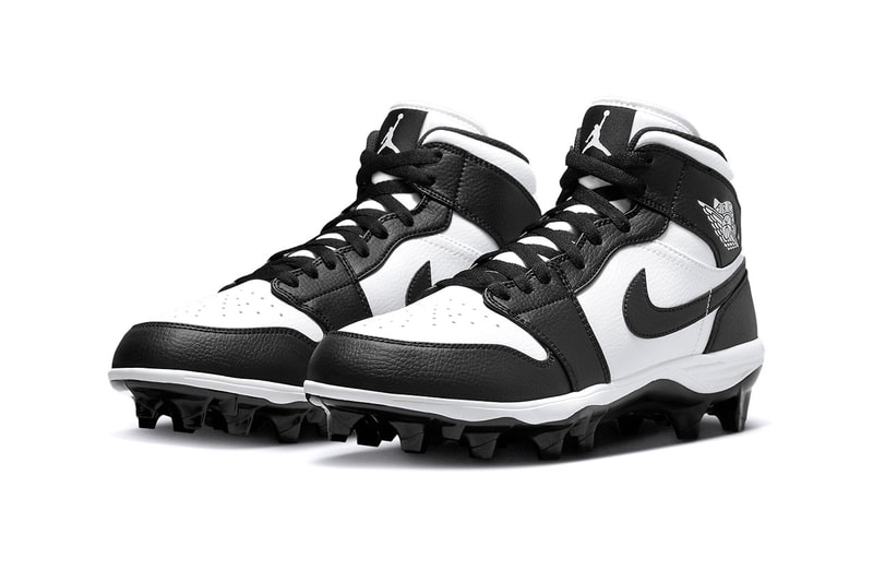 Jordan Brand Air Jordan 1 TD Panda Football Cleats Sports Dunk Low Mid-Top Sneakers Trainers Swoosh Just Do It 