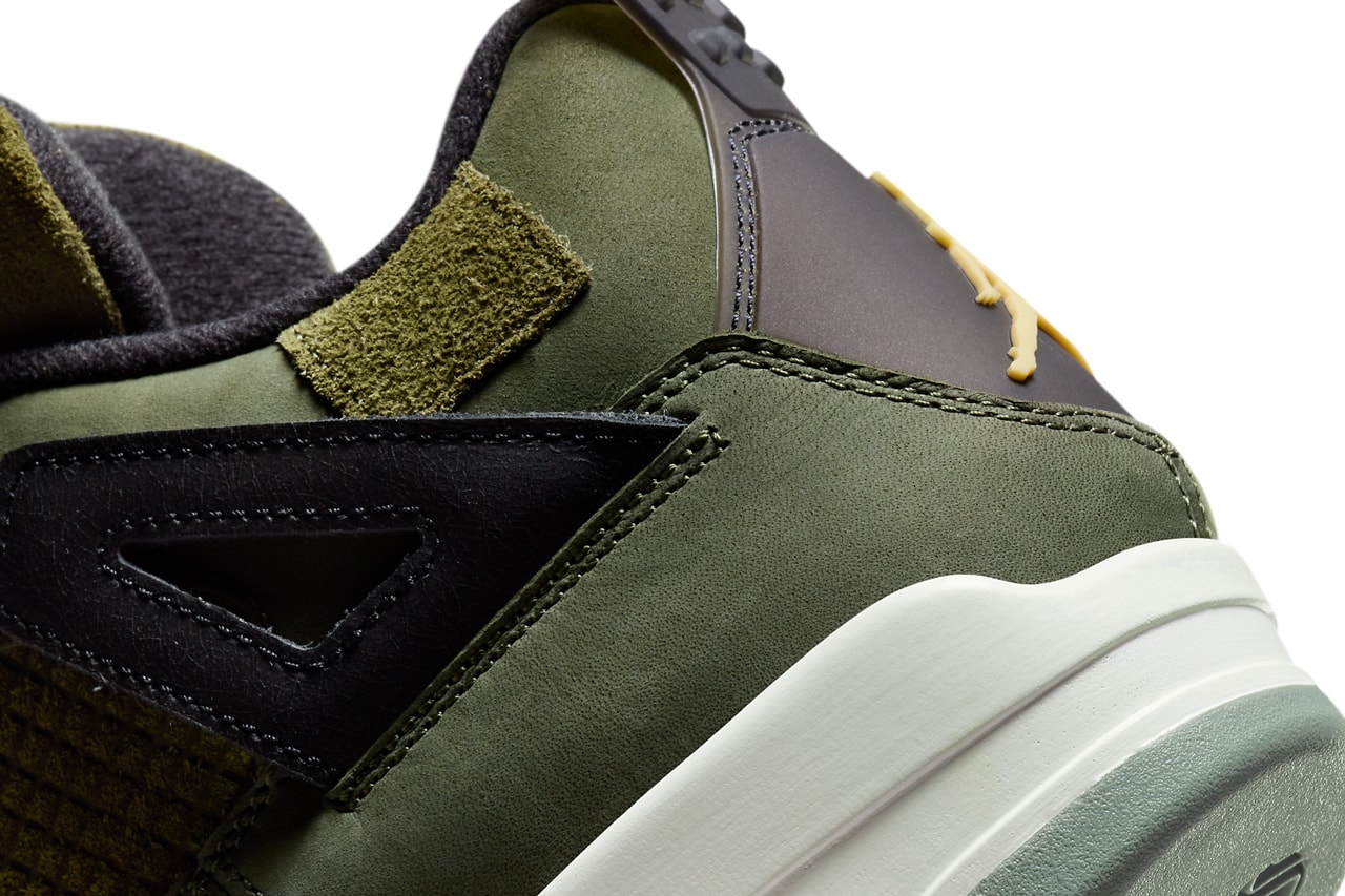 The Air Cream Jordan 4 Olive Canvas is a brand new special