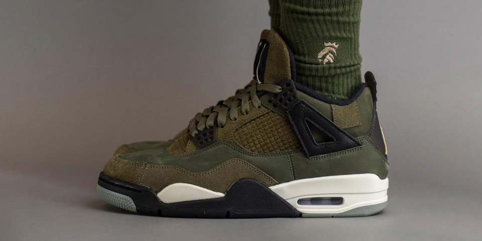 On-Foot Look at the Air Jordan 4 Craft "Medium Olive"