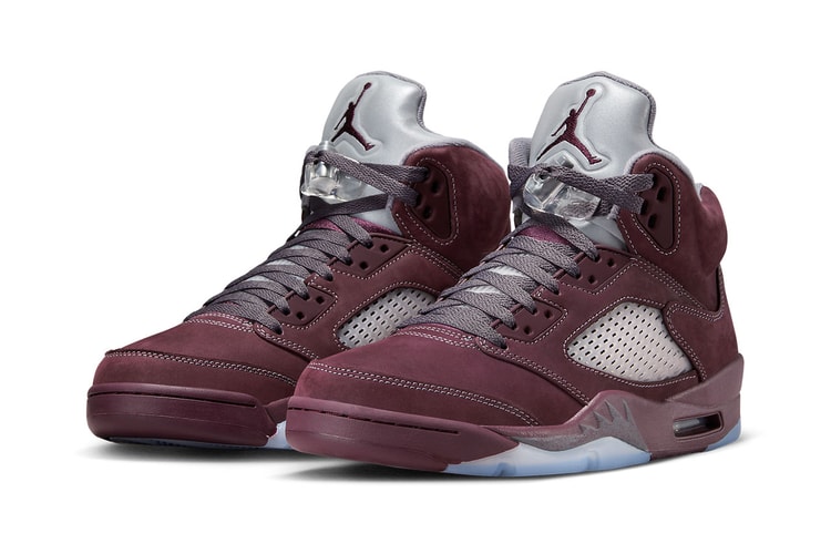 Official Images of the Air Jordan 5 "Burgundy"