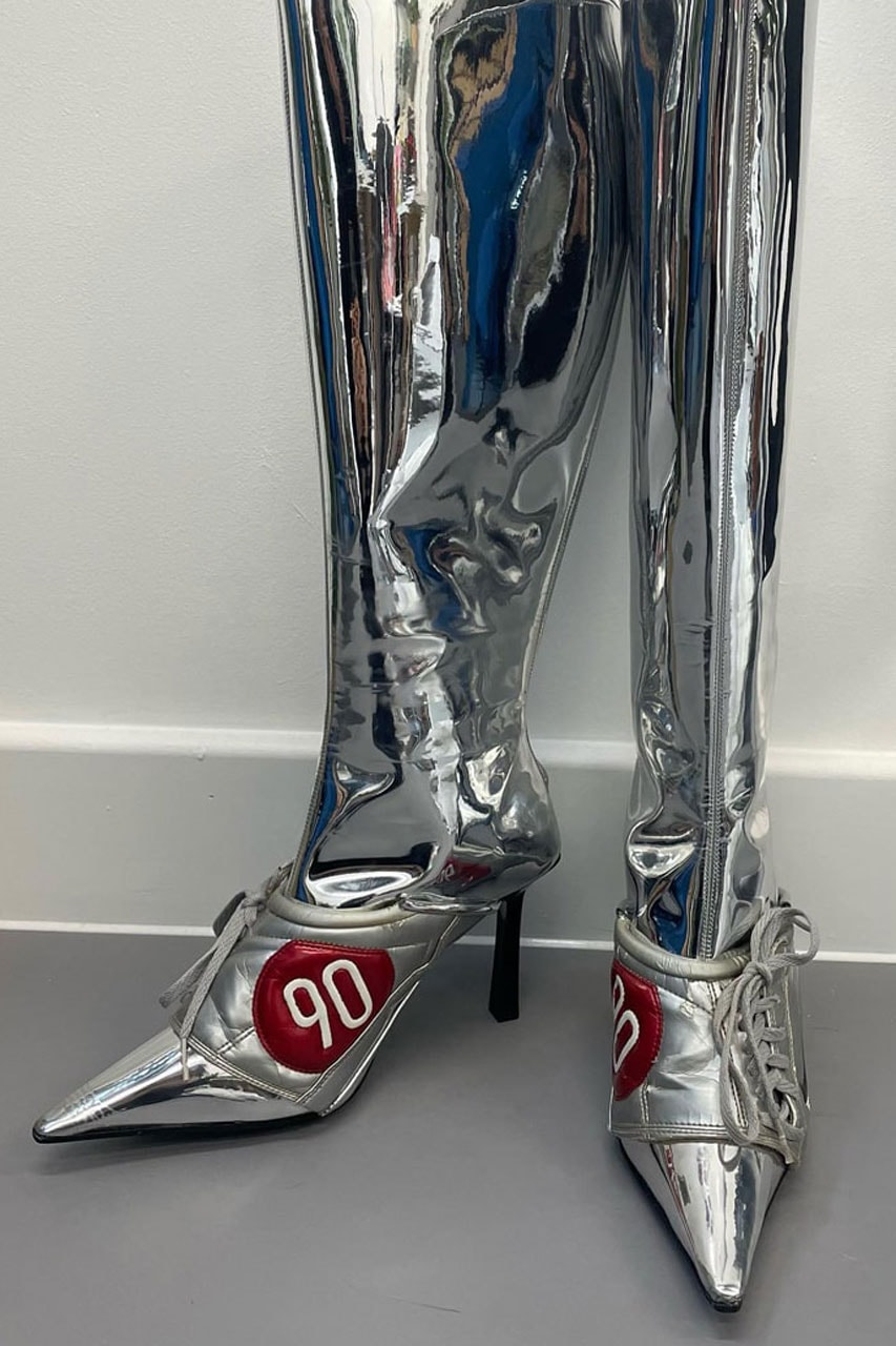 Ancuta Sarca Presents New Reworked Heel-Football Boots