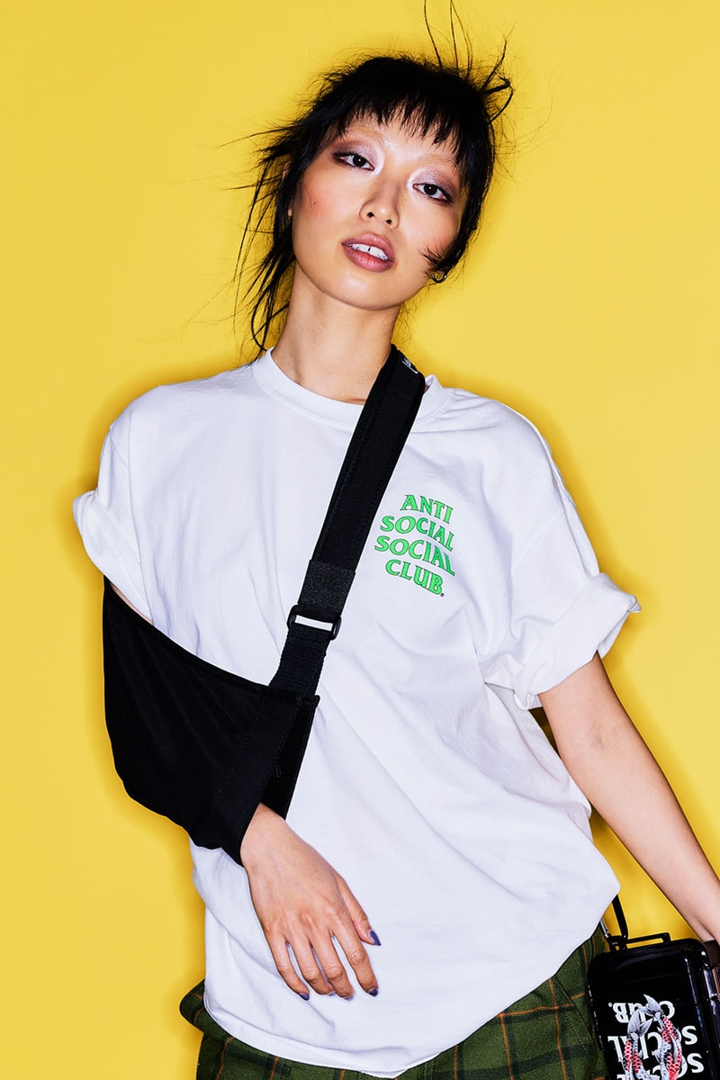 anti social social club aw23 mainline premium body glove collab tees hoodie socks sweatshirt