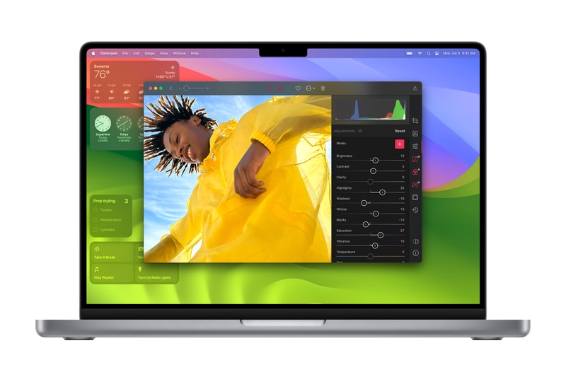 First Look at the New Apple macOS Sonoma Features interactive widgets video conferencing screen savers hybrid remote workflows game mode info news