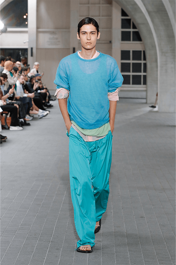 AURALEE Spring Summer 2024 Paris Fashion Week runway show menswear new balance