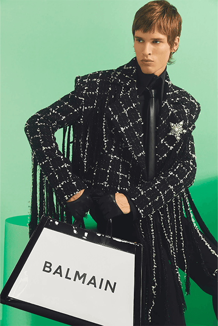 Balmain Resort 2024 Menswear Collection Olivier Rousteing lookbook pre spring