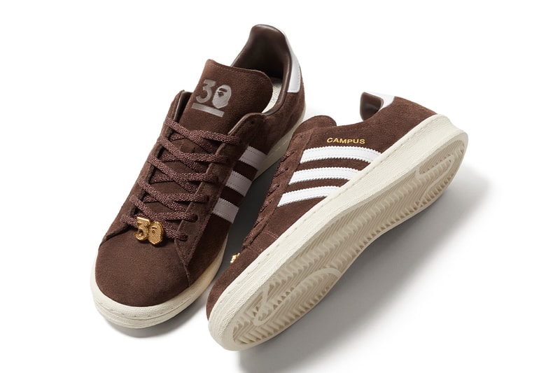 BAPE Adidas Campus 80 Collaboration Release Information details date 30th anniversary BAPE-STA trefoil