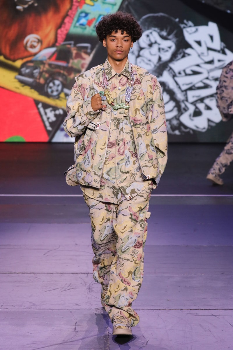 J-Hope Does Elevated Camouflage at the Louis Vuitton Men's Show