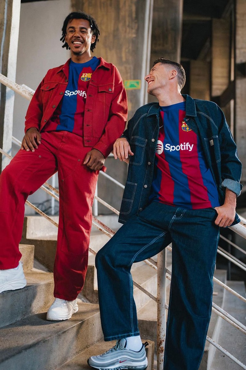 Barcelona Nike Football Soccer Jersey Sports La Liga Real Madrid Sports Gavi Champions League Mbappe Erling Haaland Kevin De Bruyne