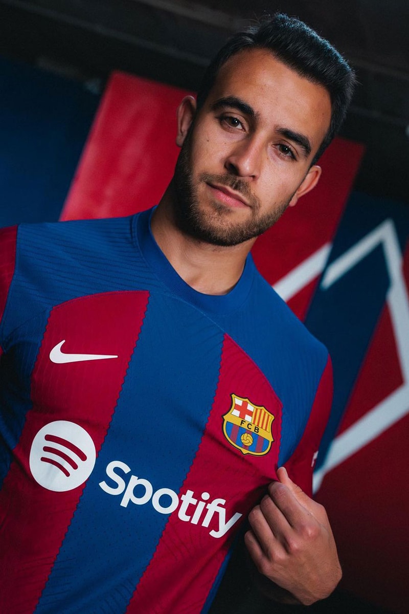 Barcelona Nike Football Soccer Jersey Sports La Liga Real Madrid Sports Gavi Champions League Mbappe Erling Haaland Kevin De Bruyne