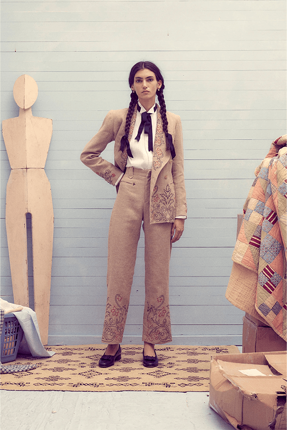 Bode Spring/Summer 2024 Menswear Womenswear Collection lookbook Emily Adams Bode Aujla Crane Estate Brooklyn Massachusetts