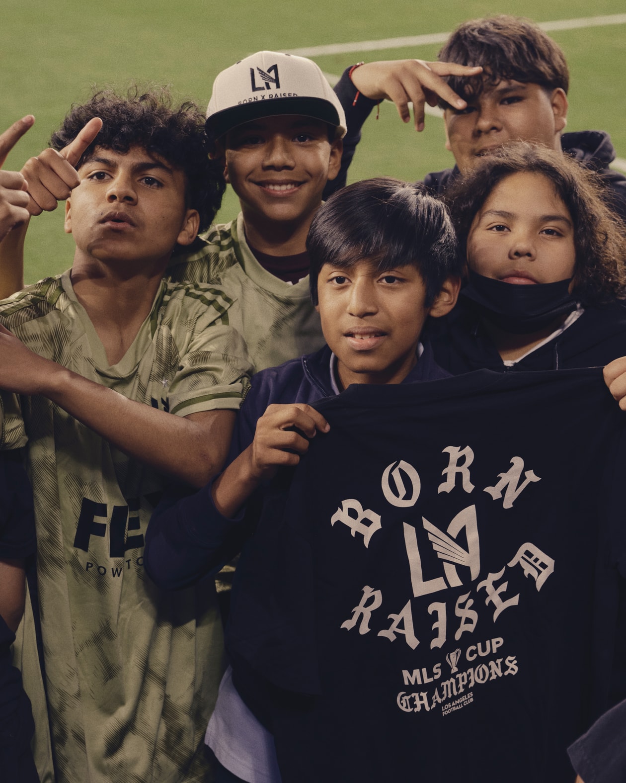 Born X Raised Releases Third Collection with LAFC soccer football field teammates Erik Dueñas