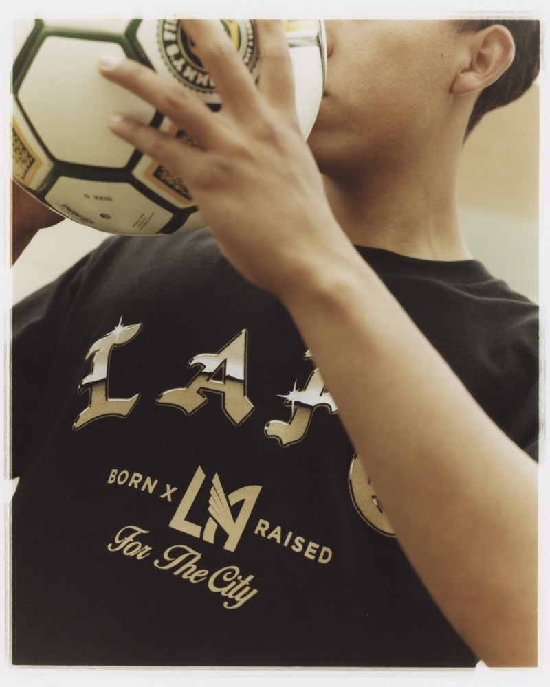 Born X Raised Releases Third Collection with LAFC soccer football field teammates Erik Dueñas