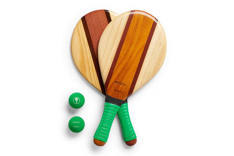 Bottega Veneta Unveils Handmade Beach Bats bags leather design luxury summer sports green